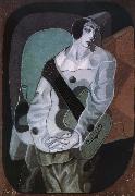 Juan Gris The clown with Guitar Germany oil painting artist